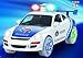 ToyZe® Battery Operated Bump And Go Action Police Car, 360° Spinning Stunt Car, With Beutiful Flashing Lights and Sirens.