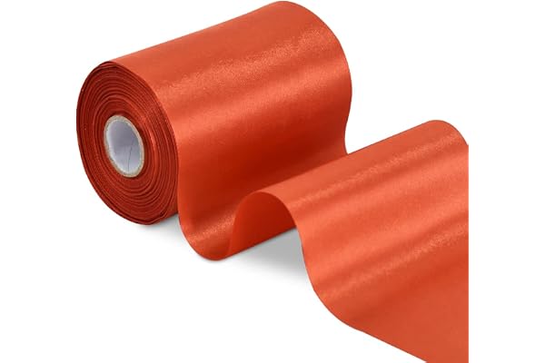 TONIFUL Large ruban de satin marron - 100 mm x 20 m - Pour emballage cadeau, arbre de Noël, mariage, voiture, chaise, concours de beauté, inauguration, festival, décoration de fête