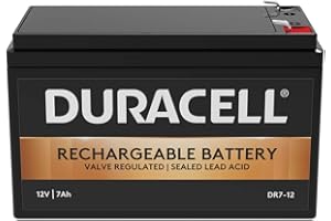 Duracell Batterie Originale DR7-12 au Plomb régulée par Valve – 12 V | 7 Ah – Remplace APC RBC17 | RNC2 | CSB GP1272F2 | Lucas LSLA7-12 | Panasonic LC-R127R2PG | Yuasa NP7-12 | V14242401 Y7-12