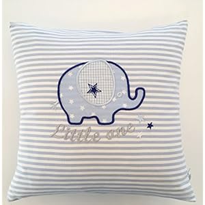 Namenskissen, Kissen mit Wunschnamen bestickt, Geburtsgeschenk, Taufgeschenk, 30 x 30cm, Biobaumwolle