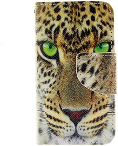 KKEIKO iPhone 4 / iPhone 4s Case, Leather Flip Wallet Case [with Free Tempered Glass Screen Protector], Book Style Folio Case Cover for Apple iPhone 4 / iPhone 4s (Animal #2)