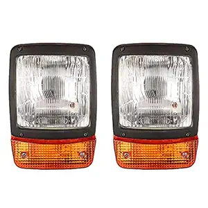 ALL PARTS SOURCE Headlight for JCB 3CX Tractors Digger Dump Truck, Set of 2