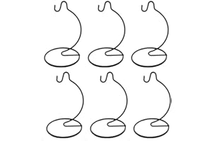 TINCOGO (6 Pack) 6 inch Small Ornament Display Stand, Iron Hanging Stand Rack Holder for Hanging Glass Globe Air Plant Terrarium, Witch Ball, Christmas Ornament and Home Wedding Decoration