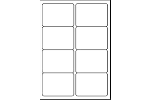 SmithPackaging A4 Self Adhesive Address Labels, 8 Labels Per Sheet, 100 Sheets, 99.1 x 67.7mm 800 Labels