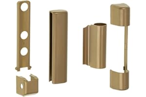 ANTE BELLUM Siegenia SI Aubi Favorit: set di coperture per cerniere in PVC per finestre in plastica e porte in PVC (oro)