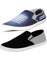 Ethics Men's Combo Pack of 2 Loafer Shoes