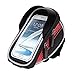 Produktbild Daozea Fahrrad Front Rahmen Tasche Tube Lenkertasche Wasserdicht 14 cm Handy, Rot