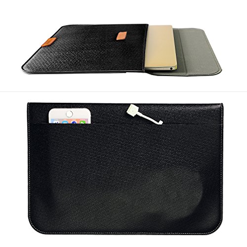 Morecoo Macbook 13.3 Zoll Laptop Hülle, eine Laptop Taschen Hülle für Macbook Air & Pro 13.3″ , Macbook Retina 12.9 (13-13.3 Zoll, Schwarz) - 3