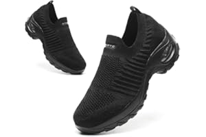 HANANI Chaussure Femme Sneakers Chaussures Orthopediques Legere sans Lacets Tennis Confort Outdoor de Jogging Sport Fitness Gym Athlétique Respirante Air Course