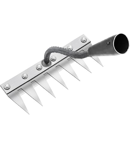 Désherbeur Manuel 11 Dents Acier Inox - Manche 40cm MOGADEE