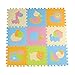 Dopobo 9pcs Soft Animals Baby Kid Toddler Thicken EVA Foam Play Floor Puzzle Crawling Mat (Light Color D)