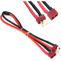 5er-Set Adapterkabel T-Stecker Auf Mini-Buchse – 10cm Lang, 14 AWG, Für RC-Modelle & Lipo-Akkus