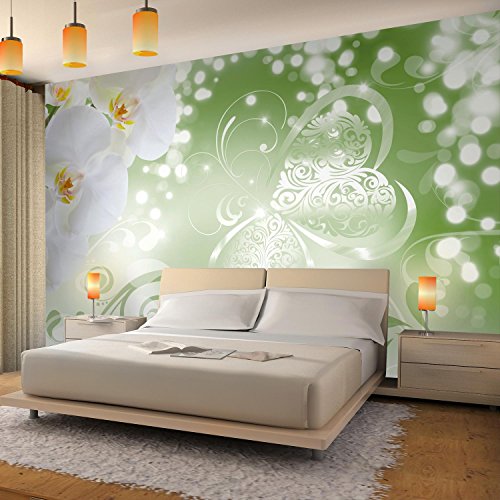 Fototapete Orchidee 308 x 220 cm – Vliestapete – Wandtapete – Vlies Phototapete – Wand – Wandbilder XXL – !!! 100% MADE IN GERMANY !!! Runa Tapete 9076010c - 3