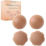 KARELLS Copricapezzoli Silicone, Copri Capezzoli da Donna, Copri Capezzoli in Silicone Riutilizzabile, Forma di Circolo, Form