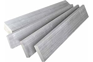 GOONSDS Tiras de Chapa de Aluminio de Barra Plana, (5 rebanadas) Placas de Aluminio de Varios tamaños, Longitud 500 mm,2x30x500mm