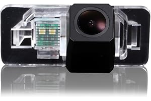 Kalakass Caméra de Recul Voiture en Couleur Kit Caméra Vue arrière de Voiture Imperméable IP67 avec Large Vision Nocturne Remplacement pour 315 318 320 323 325 E46 E39 E53 X3 X5 X6