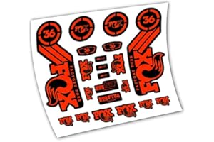 VINILOSBICI Fox 36 Heritage 2016 Autocollants en vinyle adhésif fourche (NO- Orange Neon)