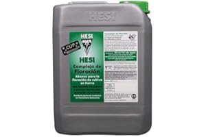 Fertilizante Hesi Complejo de Floración Especial para Cultivos de Cannabis y Marihuana. Mejora su Crecimiento y Floración. No Sulfurada. Producto CE. 10 Litros