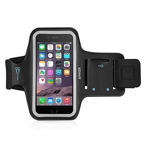 Anker Sport Armband fÃ¼r Apple iPhone 6s / iPhone 6 (4,7 Zoll) HÃ¼lle Tasche mit KopfhÃ¶reranschluss und SchlÃ¼sselfach sowie 2 anpassbare Klettstreifen; Sizename: 4.7 Zoll