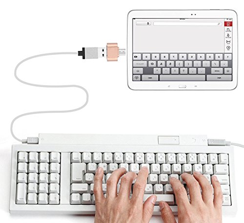 lucklystar Adapter OTG Micro USB (männlich) auf USB 2.0 (Buchse) Flash Festplatte Plug Adapter – Micro USB OTG zu USB Adapter für Android Smartphone/Tablet mit OTG Funktion (Huawei Samsung Galaxy Tab S/S2/Pro, LG G4/3/2/1/G Pro 1/2, Sony Xperia Z1/Z2/Z3/Z5, HTC One M8/M9, Google Nexus 5/6/7/9/10, Galaxy S7/S7E/S8/S8e/S6E +/S5/S4, Note 5/Edge/4/3/2/Pro/10.1/8.0 & # xff09; - 7