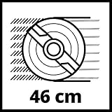 Einhell Benzin Rasenmäher GC-PM 46/1 S B&S (1,65 kW, 125 cm³, 46 cm Schnittbreite, 50 l Fangsack, 9-fache Schnitthöhenverstellung 30-80 mm) - 11