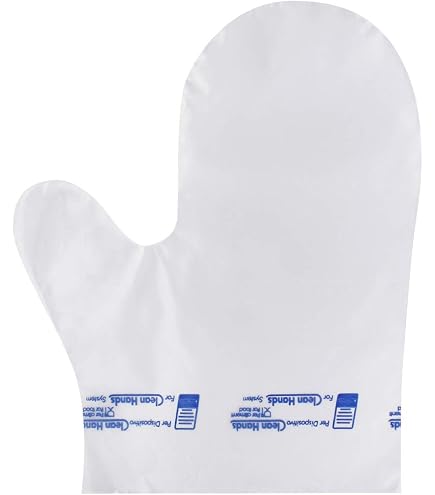 Handreiniger, Hygiene-Handschuhe, 100 Stück, HACCP-Griff, für Lebensmittelhandhabung, ideal für Backwaren, Supermarkt, Obst usw bei Günstiger Preis