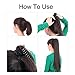 Ombre 2Tones Jaw Claw Ponytail Hair Extensions 18"/24"/26" Straight Big Wave Ponytails