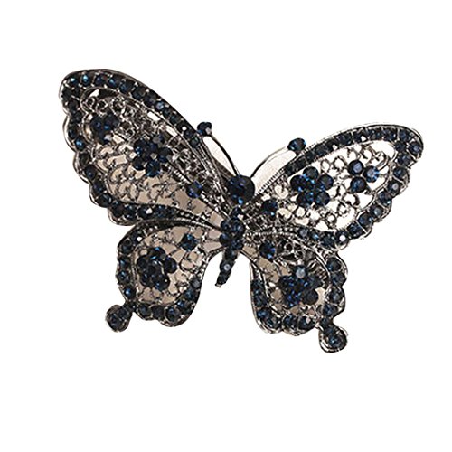 OverDose 1PC Women Girl Butterfly Diamond Hairpin Edge Clip Clip Bangs