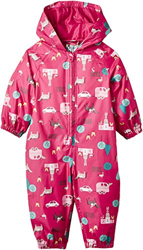 Joules Baby-Girls Splish Snowsuit, Pink Gymkhana, 3 Years