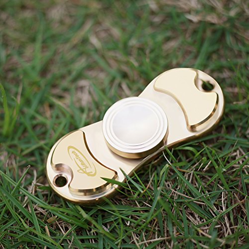 Fidget Hand Spinner Spielzeug, AiRunTech Copper High Speed EDC ADHD Focus Spinner to Relieves Anxiety and Boredom Fidget Hand Spinner Spielzeug für Kinder und Erwachsene Spielzeug Geschenke (Spinner01-Brass) - 9