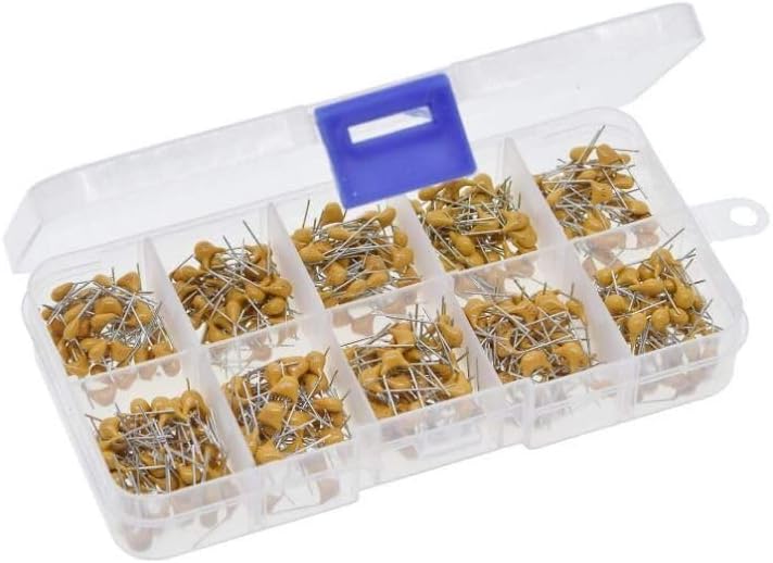 Lunatic HTF 300 Adet 10pF/100nF Multilayer Seramik Kondansatör Seti 10 Farklı Değerde Şeffaf Çantada