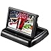 Produktbild VORCOOL 4,3 Zoll Folding TFT LCD Rückfahrkamera und Monitor Kit Rearview Monitor Bildschirm für Auto Rückfahrkamera Wasserdichtes Fahrzeug Auto Rückansicht Backup Nummernschild Kamera mit Nachtsicht Entfernungsskala Linien (Schwarz)