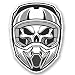 Produktbild 2 x Motocross Helm Vinyl Aufkleber Aufkleber Laptop Reise Gepäck Auto Ipad Schild Fun # 5012 - 10cm/100mm Wide