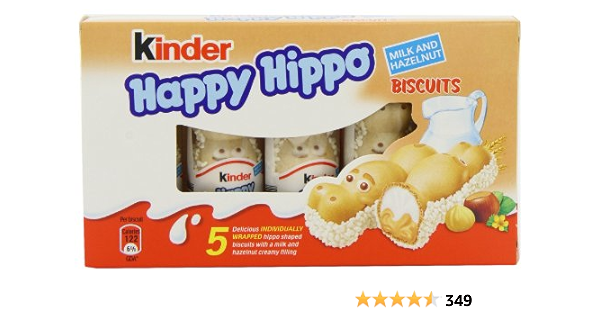 Kinder Happy Hippo Hazelnut 5 X 103 5 G Amazon De Computer Zubehor