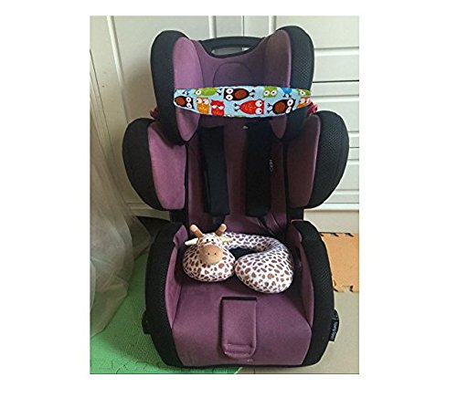 philna12 Kleinkinder Baby childrencar Sitz Head Support Sleeping Gürtel – Blau Eule - 4