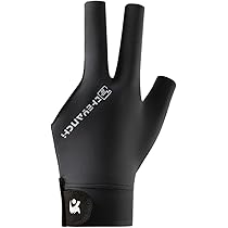 Guanto Da Biliardo VPOUERY Per Mano Sinistra - 3 Dita, Antiscivolo, In Poliestere Elastico