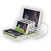 Ladestation Togather 4 Ports Universell USB Ladestation + 4 USB Kabel Für Smartphones und Tablets (Grün)