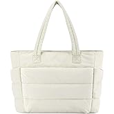 PALAY® Tote Bag for Woman Lighweight Puffy Laptop Hand Bag Travel Quilted Women Handbags Carry-On Bags for Travel, Gym, Work,