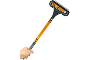 Elinrat Spazzola Pulitrice per Zanzariera | Spazzola per Pulire Zanzariere | Strumento per La Pulizia dei Vetri A Doppio Uso Humido E Secco | Spazzola Lavavetri 2 in 1 per Vetri A Rete Raschietto