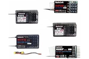 SPARKHOBBY Radiolink R6FG R6F R4FGM R8EF R7FG med gyro 2,4 GHz mottagare används för RC4GS RC6GS T8S T8FB RC fjärrkontrollsändare (1 st R4FGM)