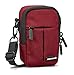 Price comparison product image Cullmann 90242 MALAGA Compact 400 red camera case bag for bigger compact camera water-repellent Rip-Stop polyester with PU coating carry strap with snap hook front bag inner pocket belt loop