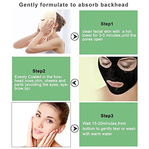 Schwarzen Maske, Gesichtsmasken Schwarz, Black Head Maske, Mitesser Maske Mitesser Entferner Tiefenreinigung Pore Mitesser Entfernen Mitesser Peel Off Maske Akne Maske Reinigungsmaske Reinigungsmaske Mitesser (60ml) - 6