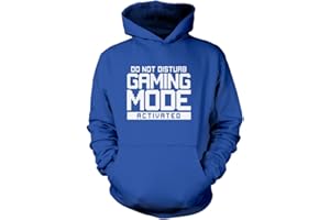 HOTSCAMP Gaming Hoodie - Do Not Disturb Gaming Mode Activated Unisex Adults, Kids and Teen Hoodie For Gamer Games Addict Stuff Accessories