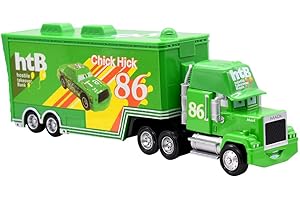 LGQHCE Cars Lightning McQueen Jouet Voiture, Cars Jouets Enfant Pull Back Voiture Jouets Véhicule Camion Enfant Lightning McQueen Toys pour 3 Ans et Plus Vert