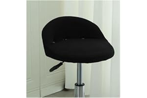 HHONGWYT Fundas para Taburetes Altos de Bar Cocina Redonda con Respaldo bajo Fundas para Sillas Comedor Fundas Taburetes Elástico para Giratorias Tasburete Alto Cocina Bar Comedor,#12,2PCS