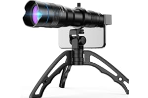 Apexel Handy-Kamera-Objektiv-Set, 36-faches Teleobjektiv-Set mit Mini-Stativ für iPhone X/XR/XS, Samsung Galaxy, Huawei und die meisten Smartphones