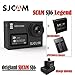 Produktbild 16GB TF Karte + SJCAM SJ6 Legende 4K Wifi Sport Aciton Kamera, HD 4K Action Camer 2 'Touchscreen Fernbedienung Action Sports DV Cam Wasserdicht 4K 24FPS NTK96660 RAW w / Frontscheibe + 1pcs Extra Batterie + 1pcs Double Akku Ladegerät (Black)