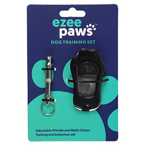 Ezee-Paws-Dog-Training-Whistle-Clicker-Set-Adjustable-Pitch-Volume-Control-Includes-Wrist-Strap--Suitable-for-Puppy-Obedience