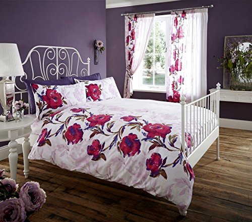 vegliatino New Fashion Luxury Style BOHO Print Duvet Set Single Double King Super King-Purple-Super King