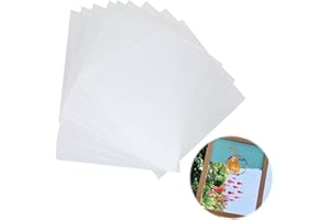 KIKI FANCY A4 Acetate Sheets, 10Pcs Stencil Paper Transparent Mylar Stencil Sheets A4 Stencils Square Stencil Paper Blank Mylar Templates PET Plastic Sheet for DIY Material Making Stencils